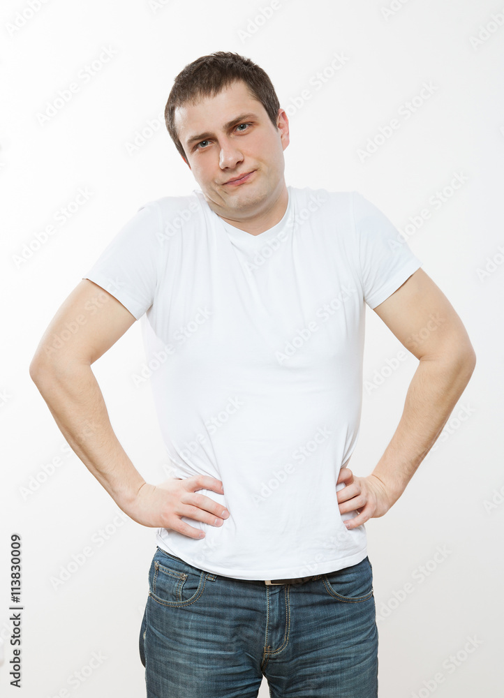 Fototapeta premium Young man in the predicament