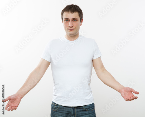 Canvas Print Young man in the predicament