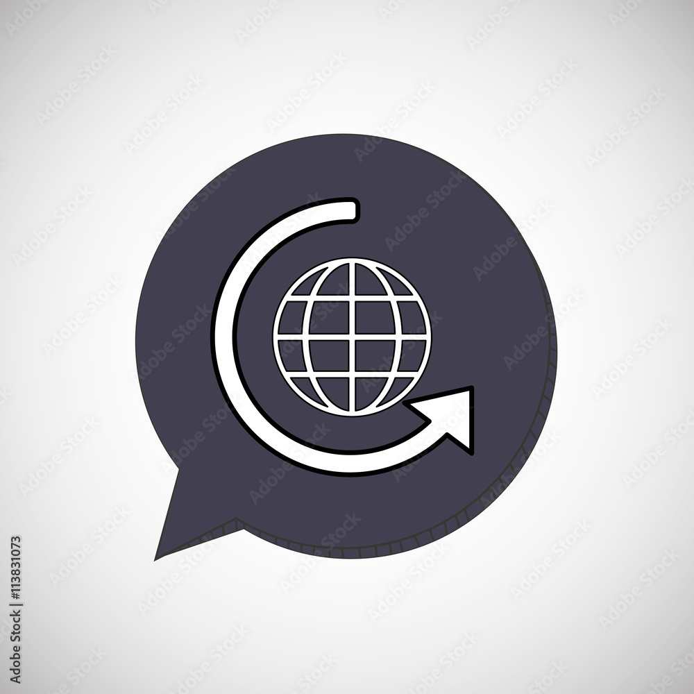 Call center design. Global communication. Flat illustration, Call center design. Global communication. Flat illustration,