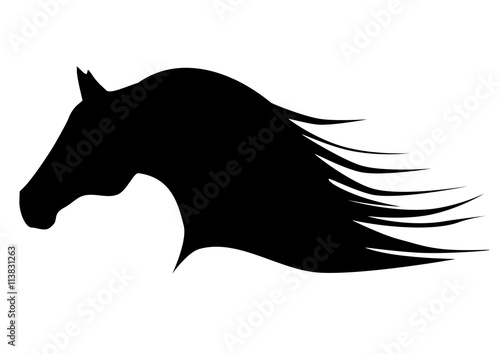 Horse arab logo vector 