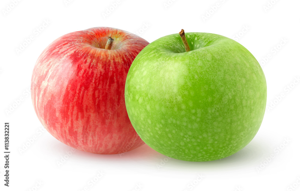 Isolated double apples