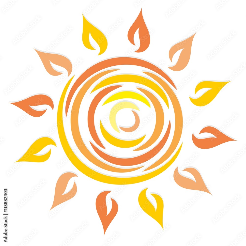 Logo the sun. Logo the sun.