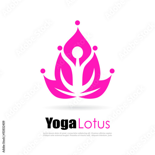 Yoga abstract logo