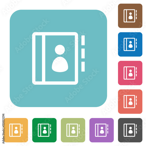 Flat contacts icons
