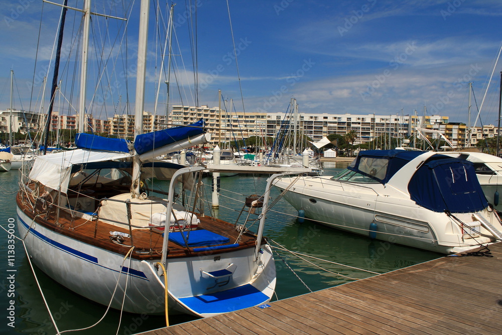 Fototapeta premium Port de plaisance de Carnon, France