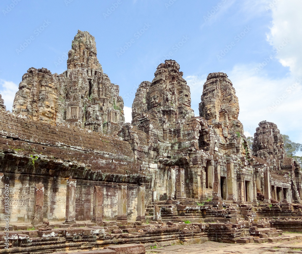 Bayon temple in Cambodia