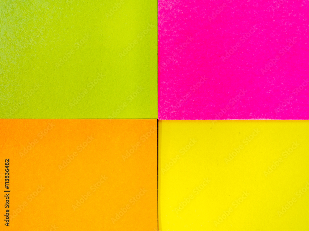 Fototapeta premium office assorted post it files concept