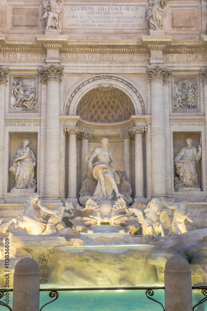 Fontana di Trevi (Trevi Fountain) in Rome, Italy
