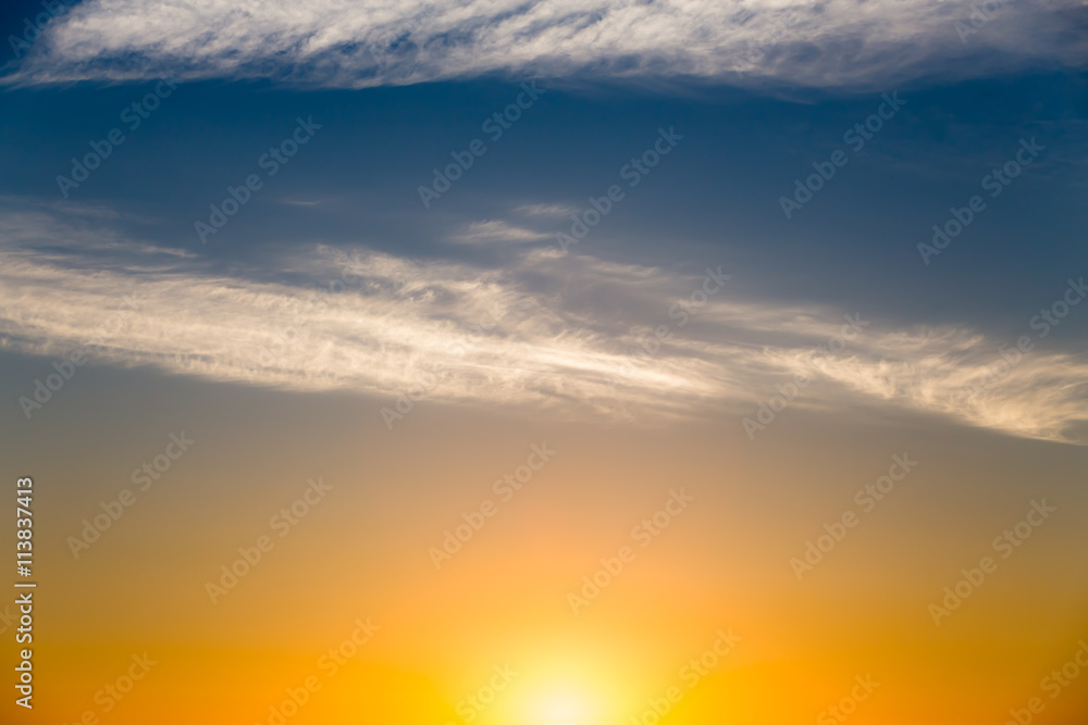 Obraz premium Sky sunset with various colors