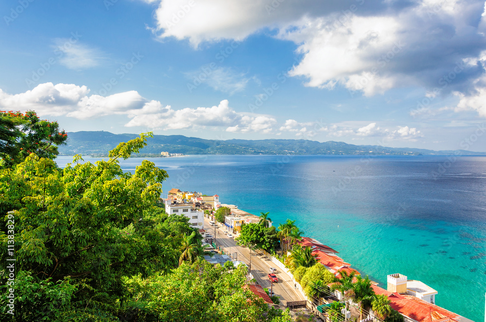 Jamaica island, Montego Bay - obrazy, fototapety, plakaty 