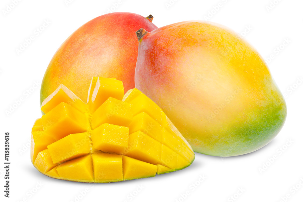 Mango isolated on white Mango isolated on white