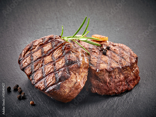 grilled beef steaks