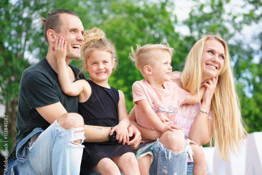 Portrait of a happy family Portrait of a happy family