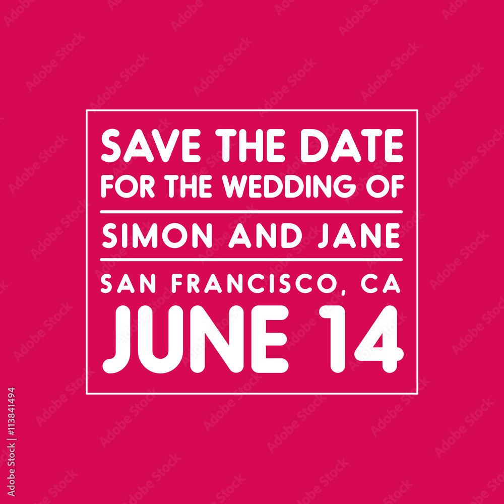 Save the Date vector wedding invitation Save the Date vector wedding invitation