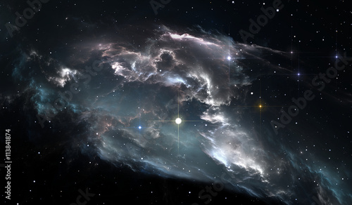 Fototapeta Naklejka Na Ścianę i Meble -  Space star nebula. Space background with nebula and stars