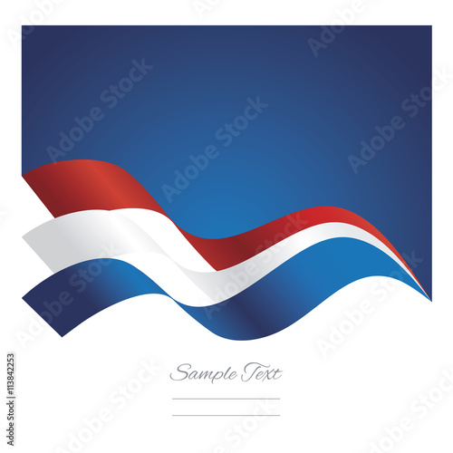 Free Download Netherlands abstract ribbons flag vector - GFXLoad