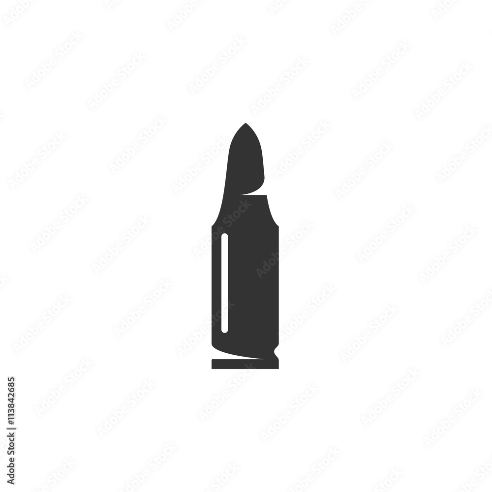 Vector Bullet icon isolated on white background Vector Bullet icon isolated on white background