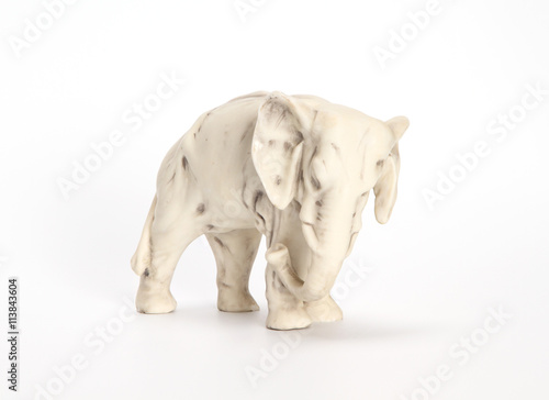 Fototapeta Naklejka Na Ścianę i Meble -  Statuette elephant XIX century (roasting on a biscuit)