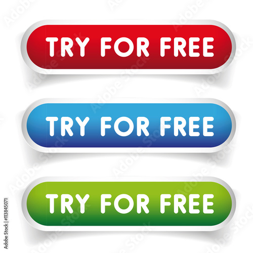 Try For Free vector button