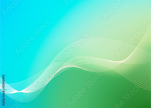Blue and Green Dynamic back...