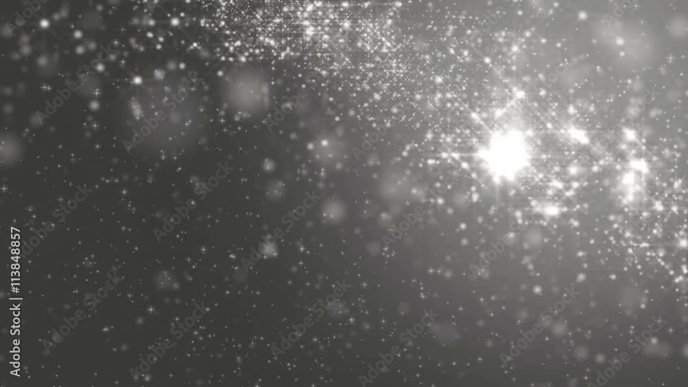 Animation grey background with stars and snow particles. Seamless loop. Animation grey background with stars and snow particles. Seamless loop.