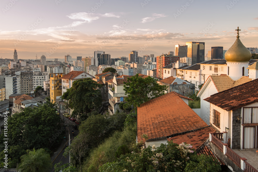 Rio de Janeiro City View from Santa Teresa Hills