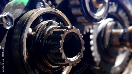 transmission mechanism of the car, close-up