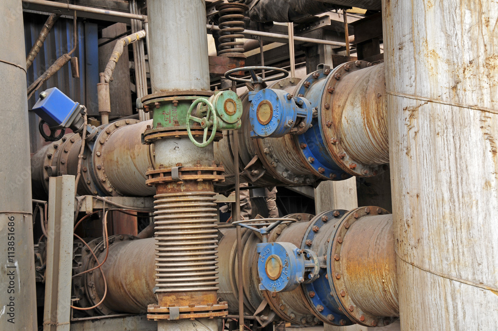 Pipeline valve facilities in steel mills