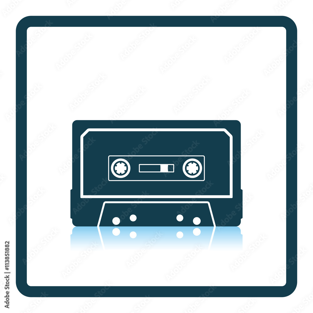 Obraz premium Audio cassette icon