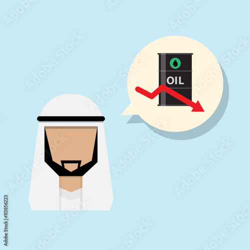 arab man sign annouce oil production capacity decreasing
