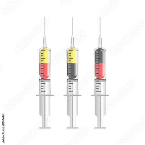 capsule medicines in Syringe