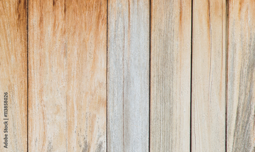 Fototapeta premium Brown wood plank wall texture background
