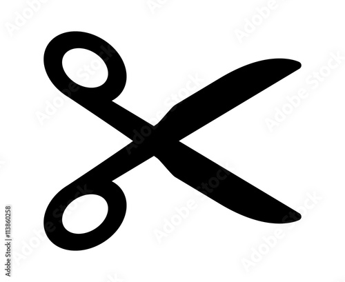 Scissors, cut or cutting flat icon for apps and websites