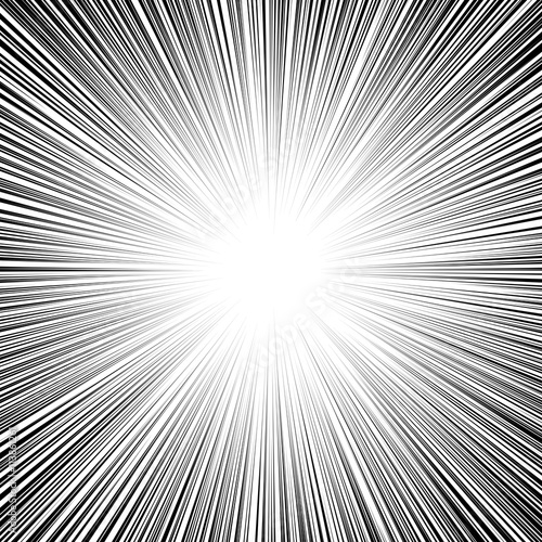 Sun ray or star burst Comic radial lines background
