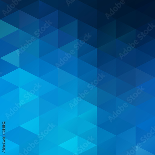 Blue Grid Mosaic Background, Creative Design Templates