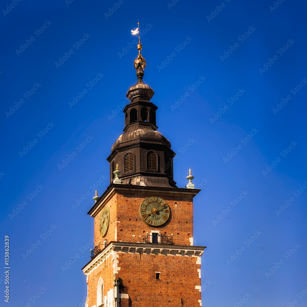 krakau krakow Sehenwürdigkeiten  Sehenwürdigkeit,polen Turm Hauptplatz
