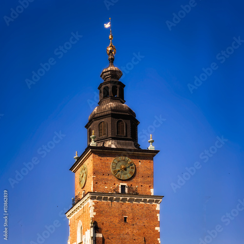 krakau krakow Sehenwürdigkeiten  Sehenwürdigkeit,polen Turm Hauptplatz