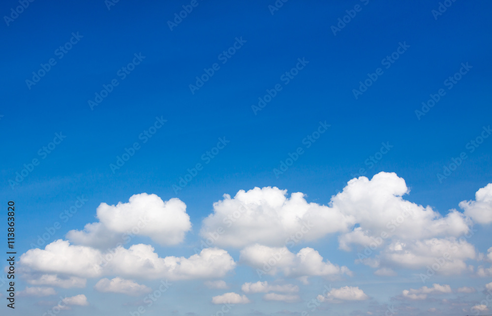 White clouds and blue sky. White clouds and blue sky.
