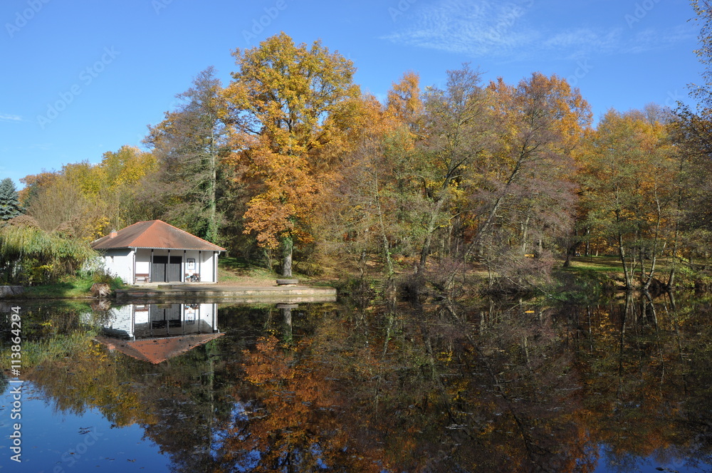 Obraz premium Paddelteich in Langen