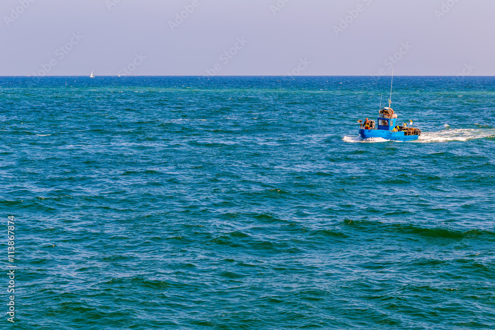 fishing boat in the Adriatic sea