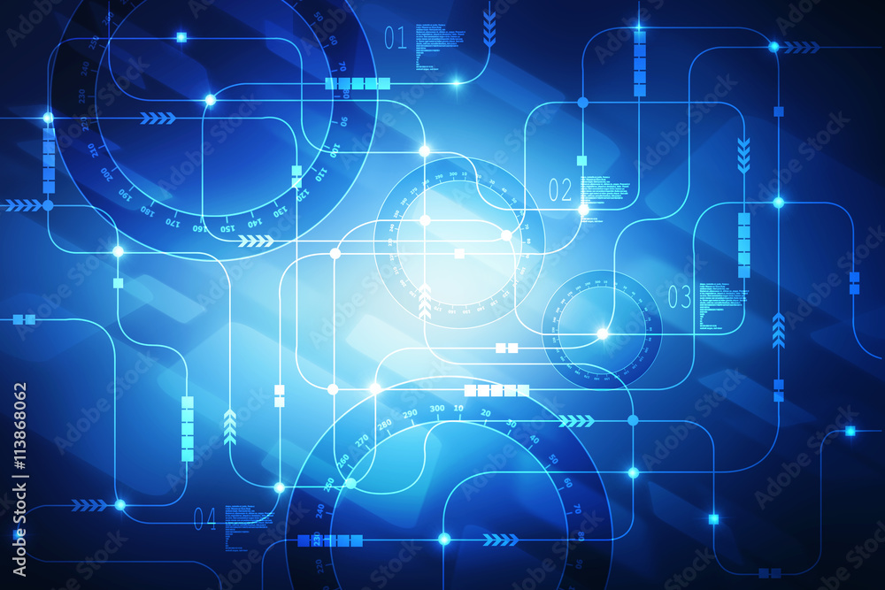 2d illustration technology background 2d illustration technology background
