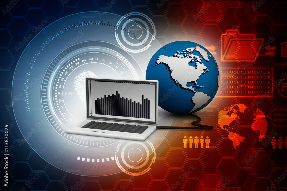 Fototapeta premium Computer Network