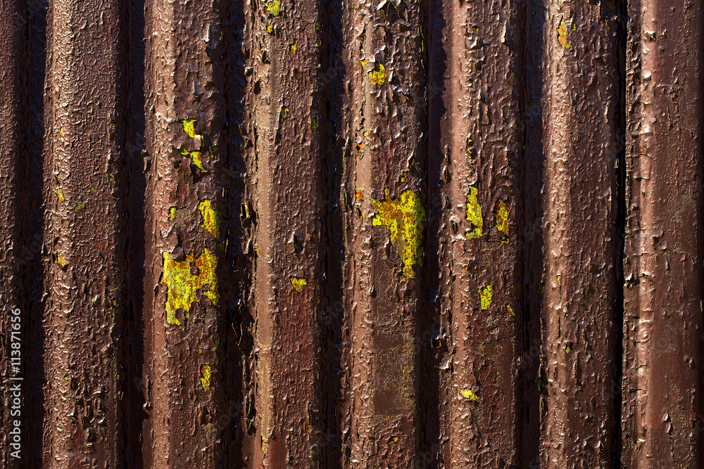 Obraz premium Old metal corrugated background