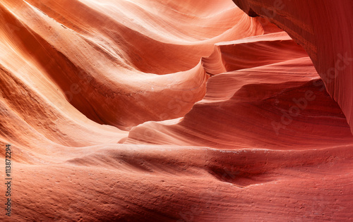 background of sculpted stone in Antelope slot Canyon