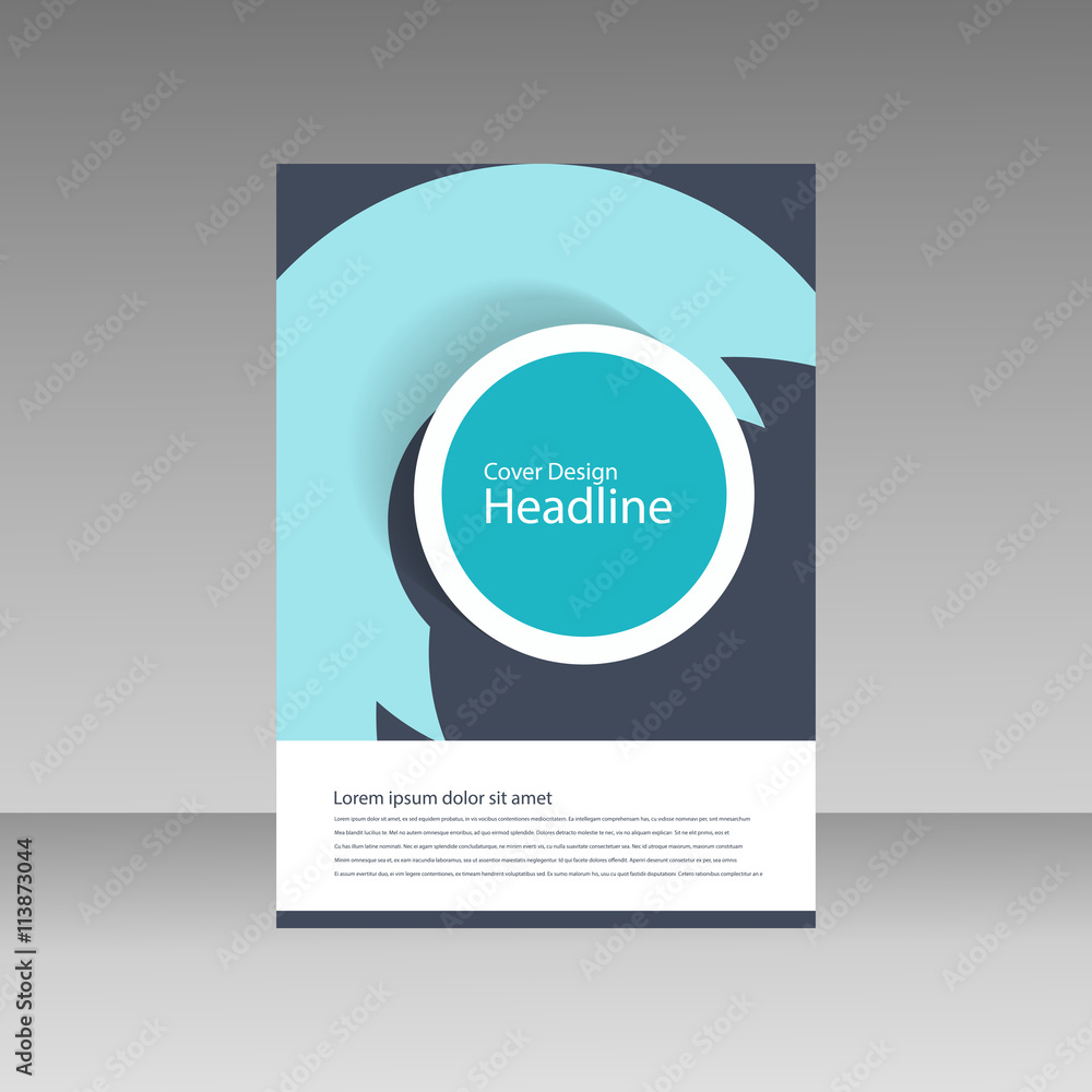 Fototapeta premium Brochure business style cover template