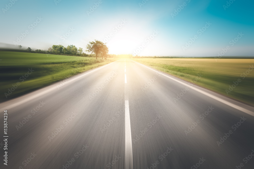 Fototapeta premium Road to the sun