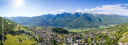 Teglio - Valtellina (IT) - Vista aerea © Silvano Rebai