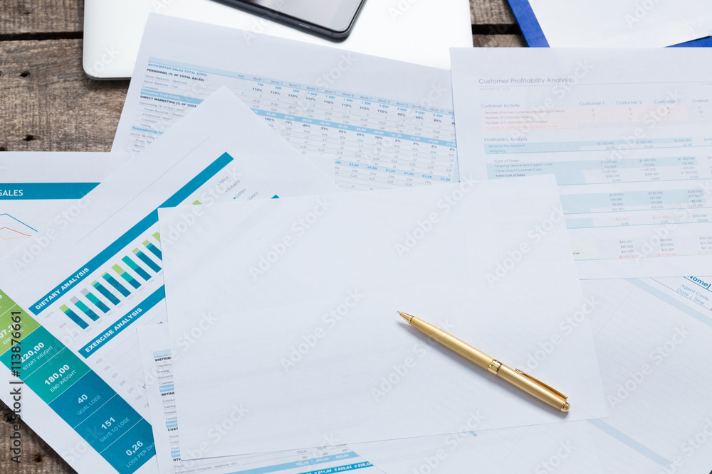 financial graph and chart financial graph and chart