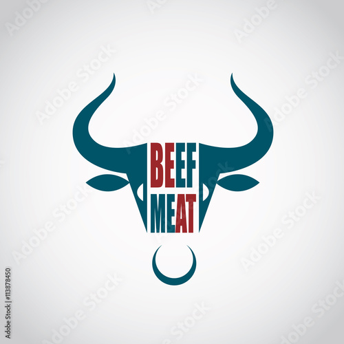 restaurant menu beef meat icon