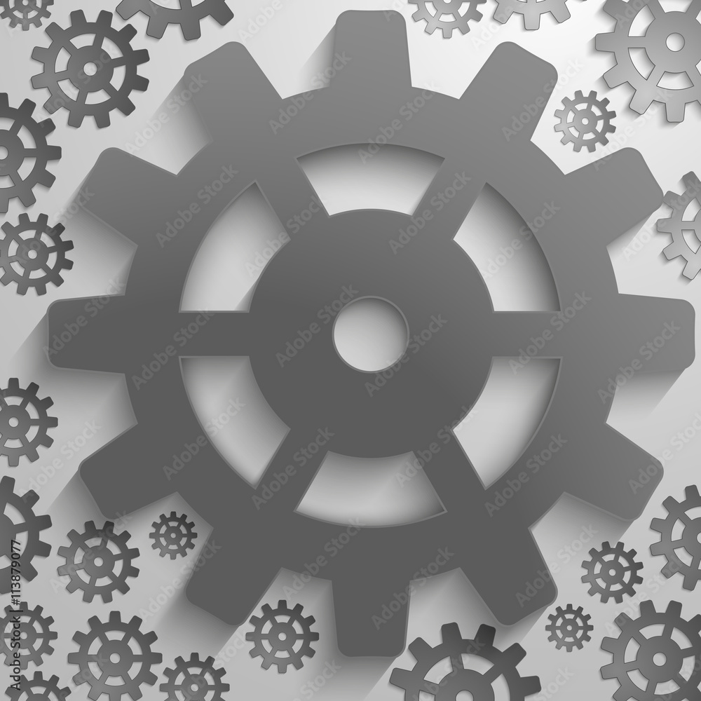 abstract backgrund design with cog wheel